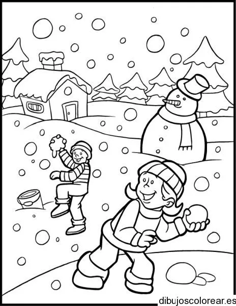 Dibujos de Nieve | Dibujos para Colorear