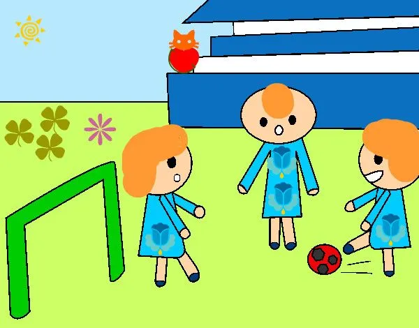Dibujo de Niños jugando a futbol pintado por Queyla en Dibujos.net ... Dibujo de Niños jugando a futbol pintado por Queyla en Dibujos.net ...