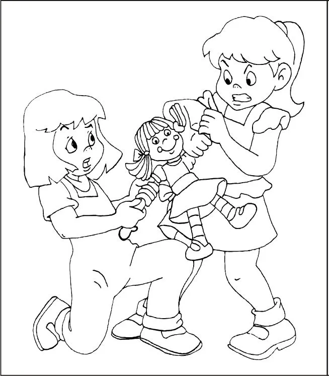 Dibujo de un niño peleando - Imagui