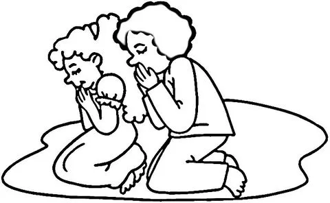 Dibujo de Niños Rezando para colorear | Dibujos para colorear ... Dibujo de Niños Rezando para colorear | Dibujos para colorear ...