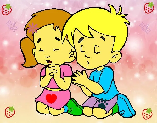 Dibujo de Niños rezando pintado por Nour en Dibujos.net el día 09 ... Dibujo de Niños rezando pintado por Nour en Dibujos.net el día 09 ...
