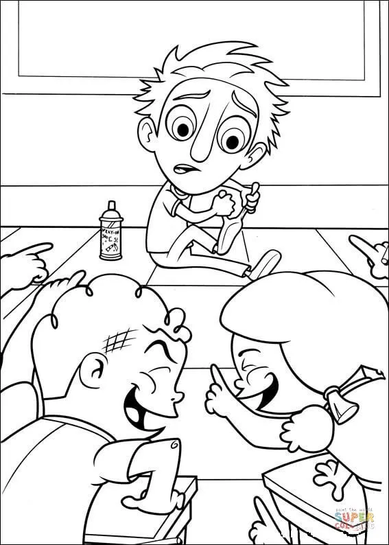 Dibujo de Los niños se ríen para colorear | Dibujos para colorear ...