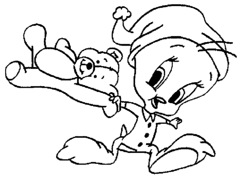 Dibujo de Buenas Noches, Piolín para colorear | Dibujos para ... Dibujo de Buenas Noches, Piolín para colorear | Dibujos para ...