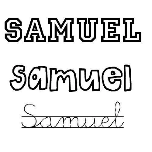 Dibujo del nombre Samuel para colorear e imprimir - Nombres del ... Dibujo del nombre Samuel para colorear e imprimir - Nombres del ...