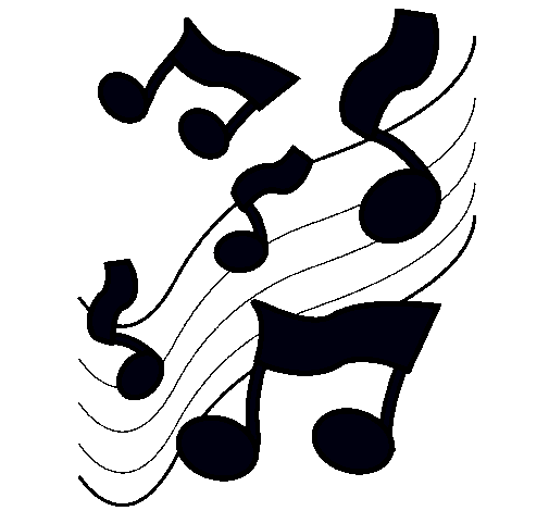 Dibujo de Notas en la escala musical pintado por Doremi.fa.sol en ...