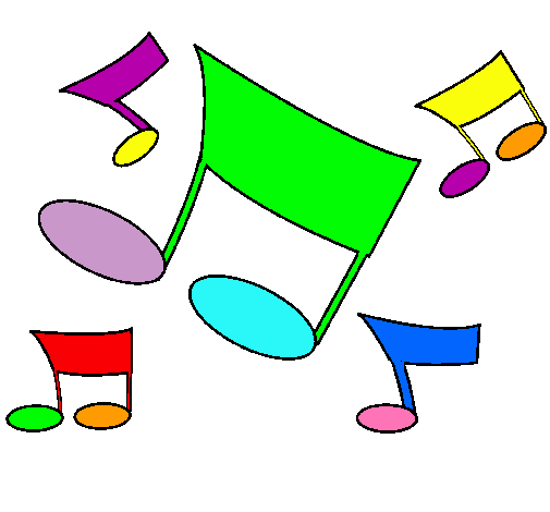 Dibujo de Notas musicales pintado por Escrpio en Dibujos.net el ...