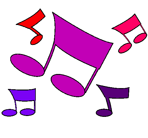 Dibujo de Notas musicales pintado por Jucha en Dibujos.net el día ...