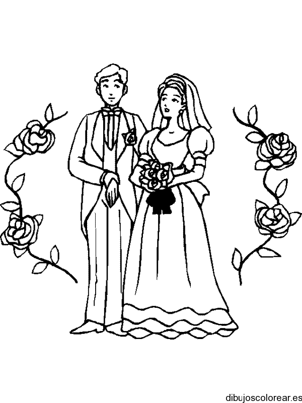 Bodas | Dibujos para Colorear