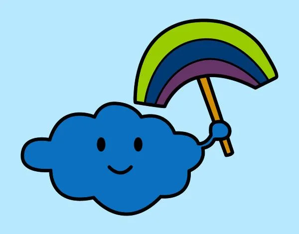 Dibujo de Nube con arcoiris pintado por Chaavaa18 en Dibujos.net ... Dibujo de Nube con arcoiris pintado por Chaavaa18 en Dibujos.net ...