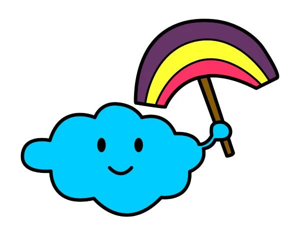 Dibujo de nube arcoiris pintado por Miara en Dibujos.net el día 19 ... Dibujo de nube arcoiris pintado por Miara en Dibujos.net el día 19 ...