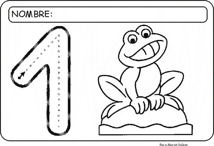 Dibujo del numero uno para colorear - Imagui Dibujo del numero uno para colorear - Imagui