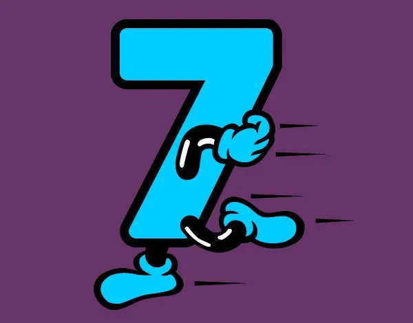 Dibujo de Número 7 pintado por Fer27 en Dibujos.net el día 02-12 ...