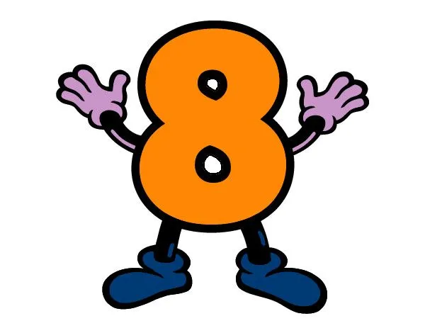 Dibujo de Número 8 pintado por Yachichy en Dibujos.net el día 18 ...