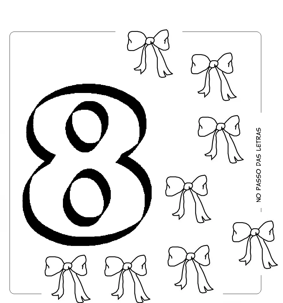 Dibujo De Número 8 Para Pintar O Colorear Pictures