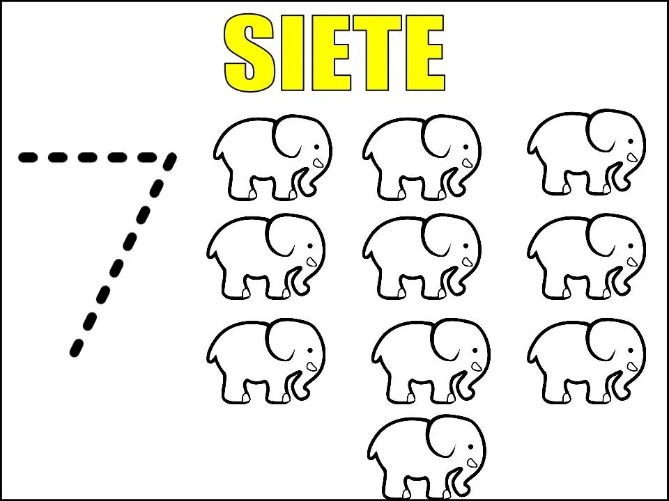 trazos del 1 al 10 Colouring Pages