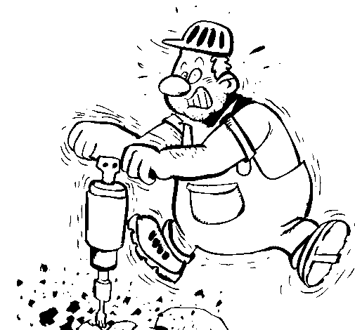 Dibujo de Obrero para Colorear - Dibujos.net Dibujo de Obrero para Colorear - Dibujos.net
