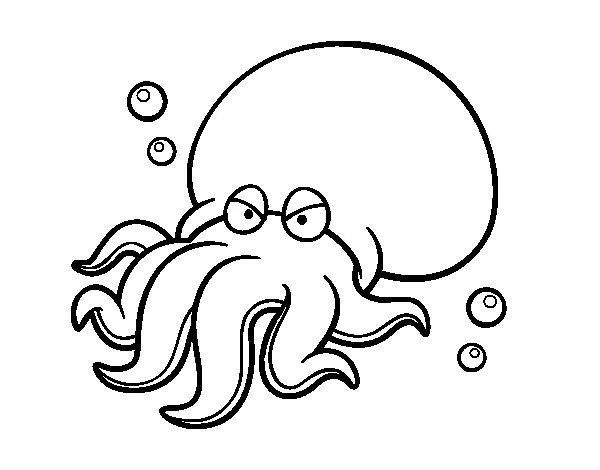 Dibujo de Octopoda para Colorear - Dibujos.net Dibujo de Octopoda para Colorear - Dibujos.net