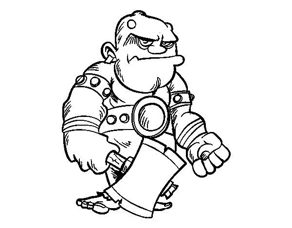 Dibujo de Ogro para Colorear - Dibujos.net