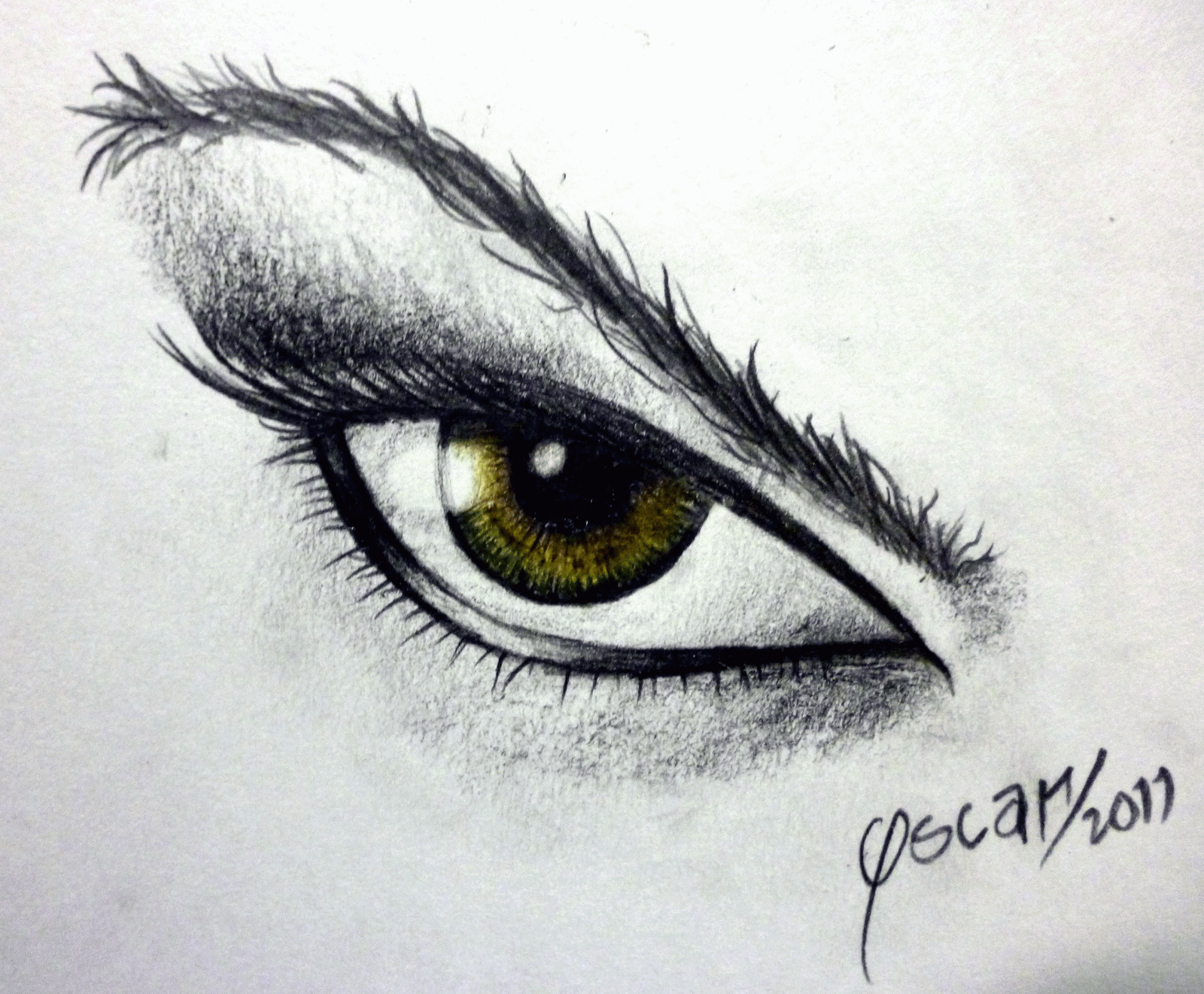 Dibujo de ojo.