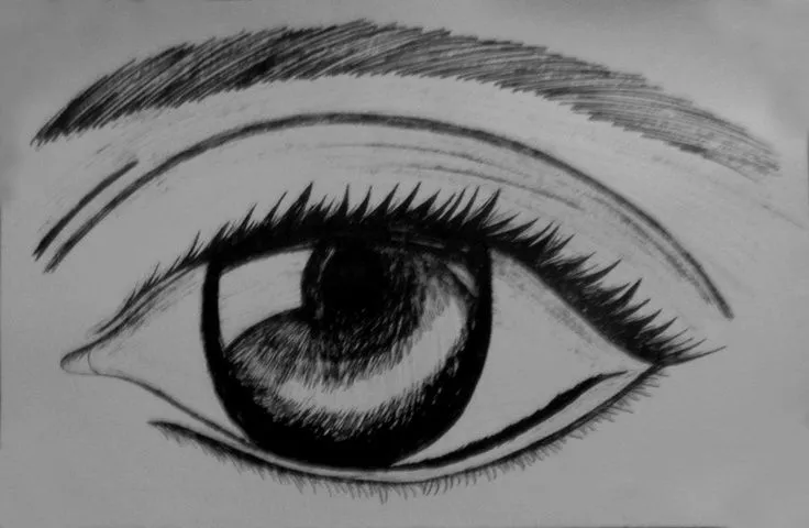 Dibujo de un Ojo. Hecho a Tinta china. | ▼DIBUJOS▼ | Pinterest ...