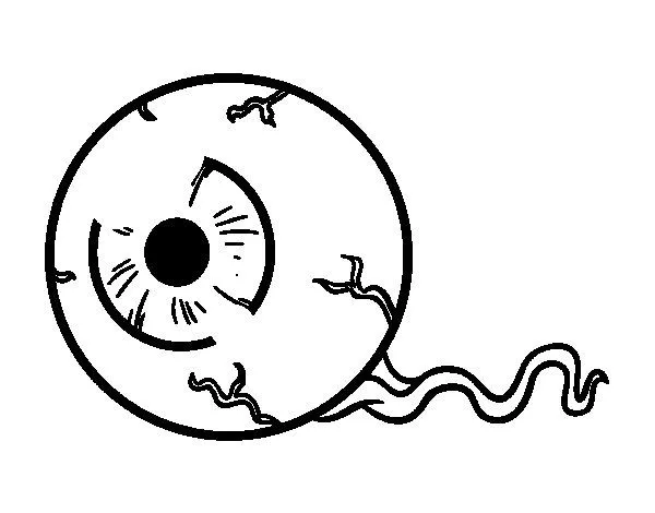 Dibujo de Ojo vivo para Colorear - Dibujos.net