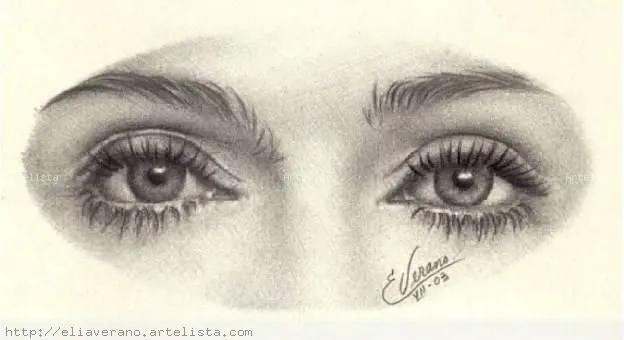 Dibujo de ojos HERMOSOS de mujer - Imagui