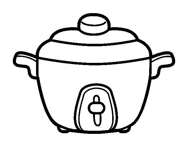 Dibujo de Olla Express para Colorear - Dibujos.net Dibujo de Olla Express para Colorear - Dibujos.net