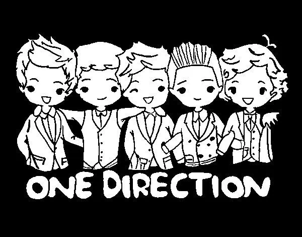 Dibujo de One direction para Colorear - Dibujos.net Dibujo de One direction para Colorear - Dibujos.net