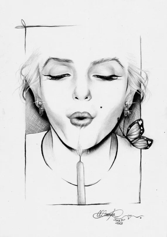 Imagenes de marilyn monroe para dibujar - Imagui