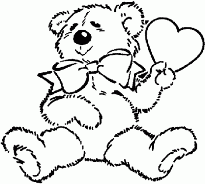 Dibujo de Osito enamorado. Dibujo para colorear de Osito enamorado ... Dibujo de Osito enamorado. Dibujo para colorear de Osito enamorado ...