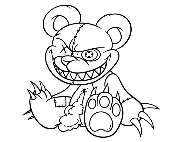 Dibujo de Osito monstruoso para colorear | Dibujos de Monstruos ... Dibujo de Osito monstruoso para colorear | Dibujos de Monstruos ...