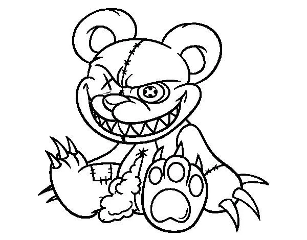 Dibujo de Osito monstruoso para Colorear - Dibujos.net Dibujo de Osito monstruoso para Colorear - Dibujos.net