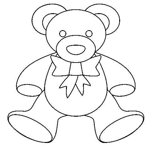 Dibujo de Osito de peluche para Colorear - Dibujos.net