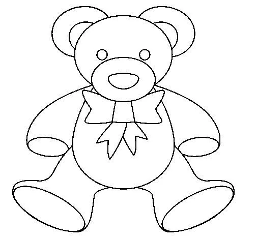 Dibujo de Osito de peluche para Colorear - Dibujos.net