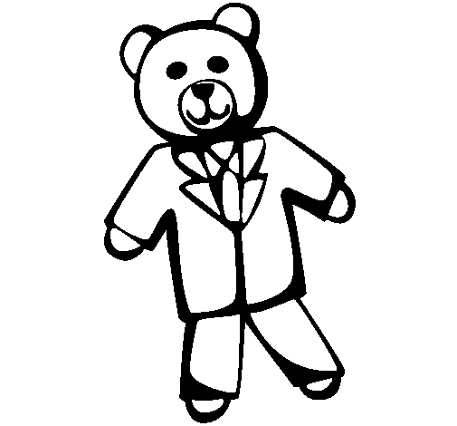 Dibujo de Osito de peluche II para Colorear - Dibujos.net Dibujo de Osito de peluche II para Colorear - Dibujos.net