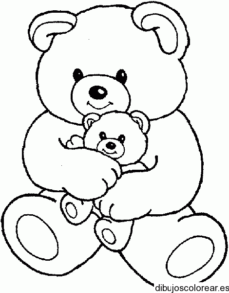 Dibujo de dos ositos | Dibujos para Colorear Dibujo de dos ositos | Dibujos para Colorear
