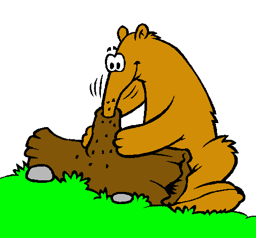Dibujo de Oso hormiguero comiendo pintado por Topo en Dibujos.net ... Dibujo de Oso hormiguero comiendo pintado por Topo en Dibujos.net ...