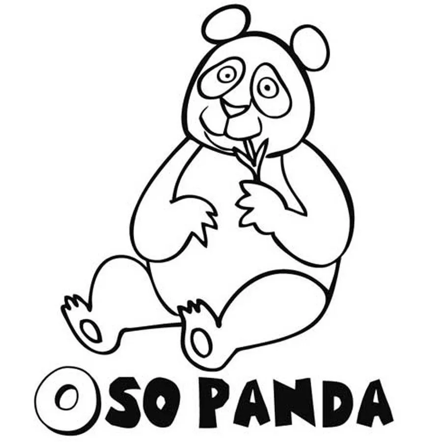 Dibujo de Oso Panda para pintar