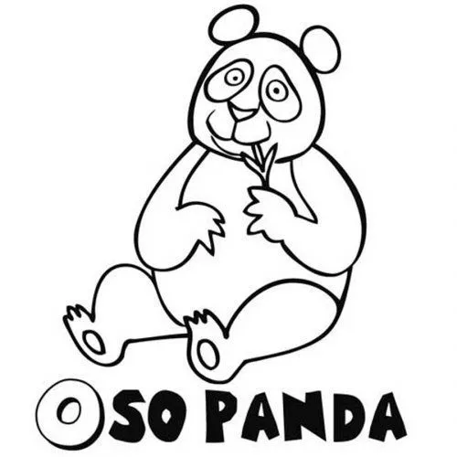 Dibujo de Oso Panda para pintar - Dibujos para colorear de ... Dibujo de Oso Panda para pintar - Dibujos para colorear de ...