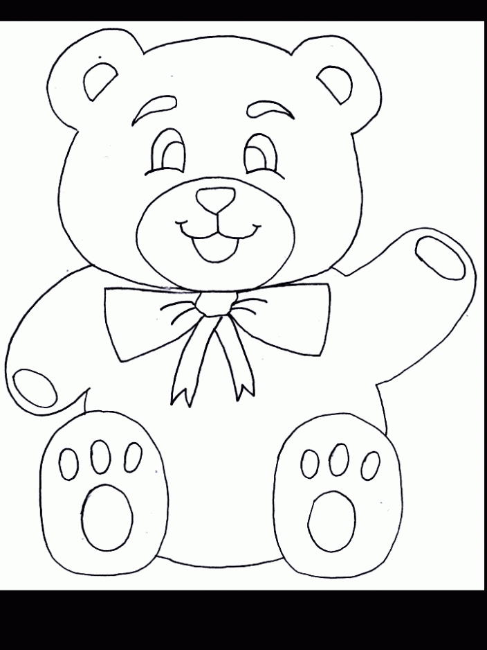 Dibujo de Oso de peluche para colorear. Dibujos infantiles de Oso ... Dibujo de Oso de peluche para colorear. Dibujos infantiles de Oso ...