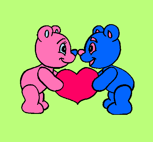 Dibujo de Osos enamorados pintado por Miniee en Dibujos.net el día ... Dibujo de Osos enamorados pintado por Miniee en Dibujos.net el día ...