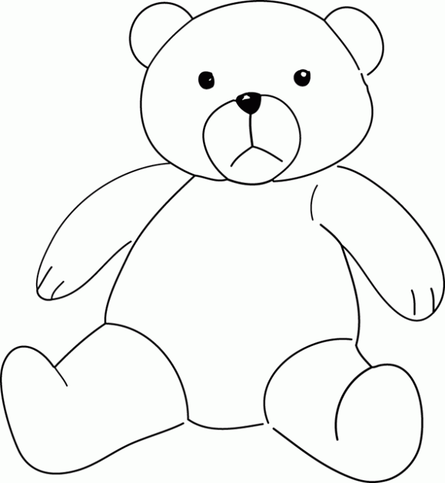 Dibujo de Osos de peluche para colorear. Dibujos infantiles de Osos de ...