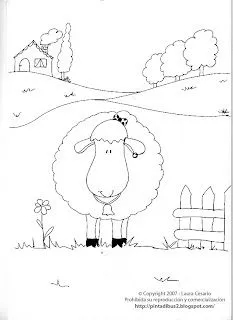 Dibujos para imprimir y colorear: Dibujo de Oveja para imprimir y ...