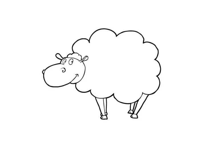 DIBUJO DE UNA OVEJA INFANTIL - Imagui