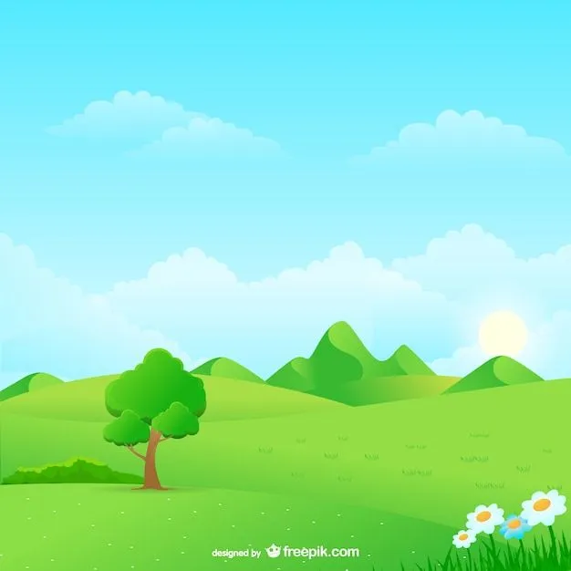 Dibujo de paisaje natural | Descargar Vectores gratis