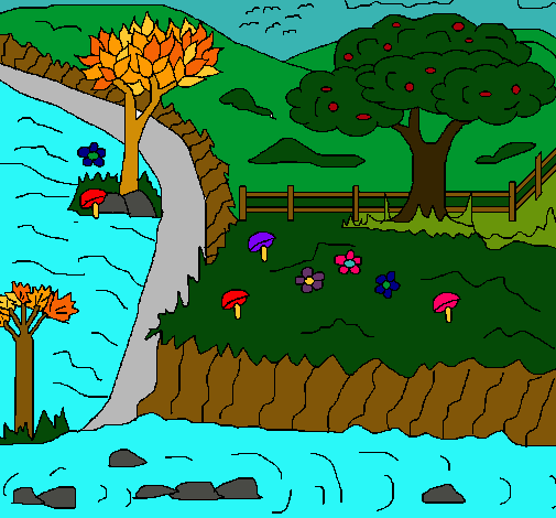 Dibujo de Paisaje rural pintado por Alondris en Dibujos.net el día ...
