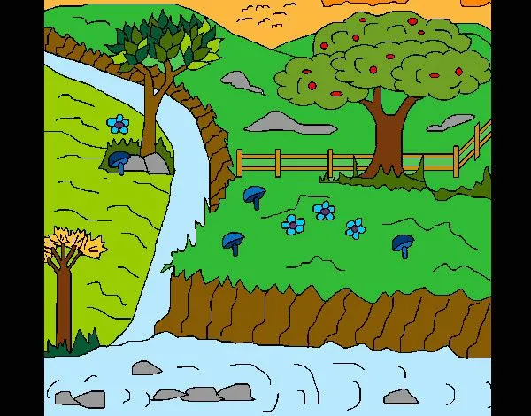 Dibujo de Paisaje rural pintado por Charito en Dibujos.net el día ... Dibujo de Paisaje rural pintado por Charito en Dibujos.net el día ...