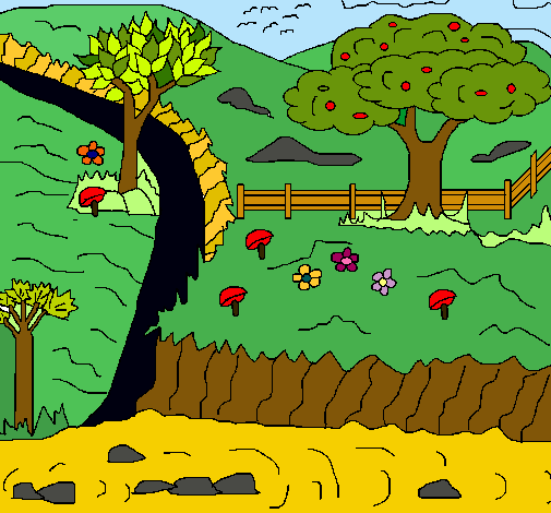 Dibujo de Paisaje rural pintado por Jimena22 en Dibujos.net el día ... Dibujo de Paisaje rural pintado por Jimena22 en Dibujos.net el día ...