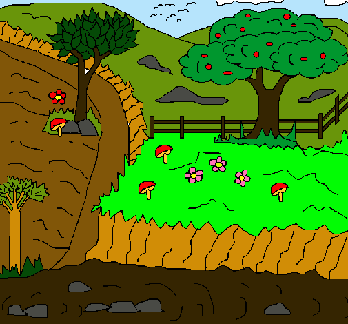 Dibujo de Paisaje rural pintado por Mery99 en Dibujos.net el día ... Dibujo de Paisaje rural pintado por Mery99 en Dibujos.net el día ...