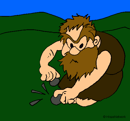 Dibujo de Paleolítico haciendo fuego pintado por James122 en ... Dibujo de Paleolítico haciendo fuego pintado por James122 en ...